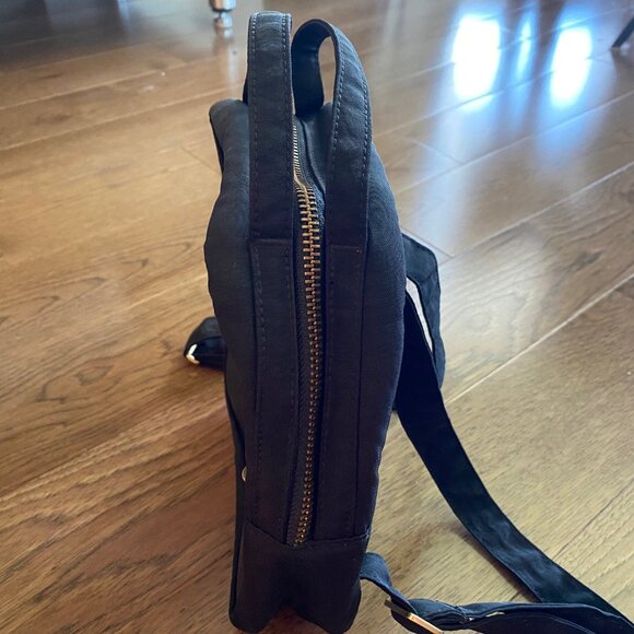 Sac à dos (Backpack) mini noir 2 cuir et nylon - Picture 6 of 6